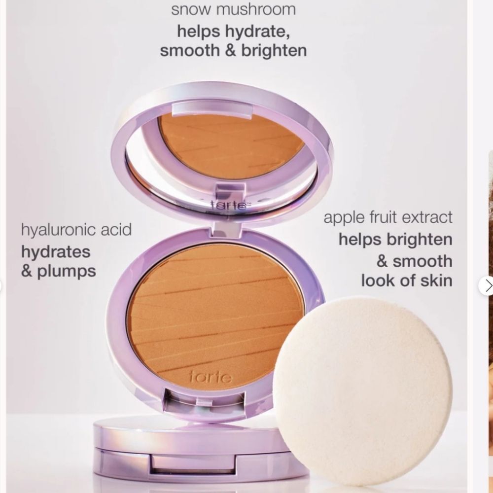 TARTE FACE TAPE Pressed Powder In Fair Light Beige 16B 8.3g NEW IN BOX W PUFF - Picture 12 of 16